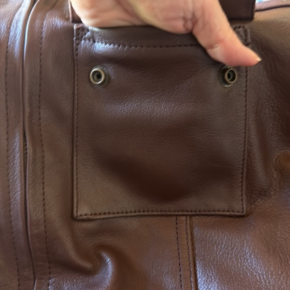 NWT Harley Davidson Men's Portage Brown Leather Riding Jacket Size Small - Picture 6 of 11